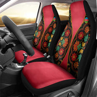Azerbaijan Folk Floral Car Seat Cover with Traditional Carpet-Inspired Pattern