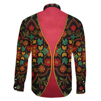 Azerbaijan Folk Floral Family Matching Summer Maxi Dress and Hawaiian Shirt with Traditional Carpet-Inspired Pattern