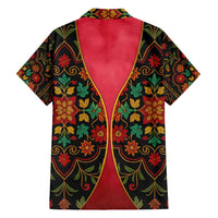 Azerbaijan Folk Floral Hawaiian Shirt with Traditional Carpet-Inspired Pattern