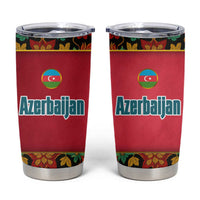 Azerbaijan Folk Floral Tumbler Cup with Traditional Carpet-Inspired Pattern