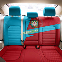 Azerbaijan National Emblem Back Car Seat Cover with Modern Flag Color Block Design - Wonder Print Shop