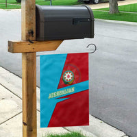 Azerbaijan National Emblem Garden Flag with Modern Flag Color Block Design - Wonder Print Shop