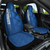 Azerbaijan Football Car Seat Cover with AFFA Emblem in Blue Geometric Design
