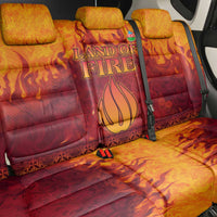 Azerbaijan Land of Fire Back Car Seat Cover with Flame Towers and Baku Design