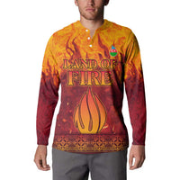 Azerbaijan Land of Fire Button Sweatshirt with Flame Towers and Baku Design