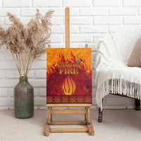 Azerbaijan Land of Fire Canvas Wall Art with Flame Towers and Baku Design