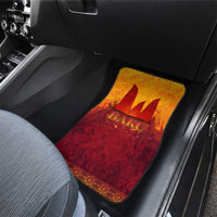 Azerbaijan Land of Fire Car Mats with Flame Towers and Baku Design