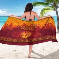 Azerbaijan Land of Fire Sarong with Flame Towers and Baku Design