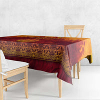 Azerbaijan Land of Fire Tablecloth with Flame Towers and Baku Design