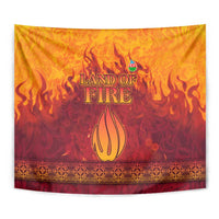 Azerbaijan Land of Fire Tapestry with Flame Towers and Baku Design