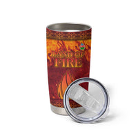 Azerbaijan Land of Fire Tumbler Cup with Flame Towers and Baku Design