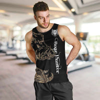 Personalized Boar Hunting Camouflage Men Tank Top Wild Hog Silhouette and Black Tactical Camo - Wonder Print Shop
