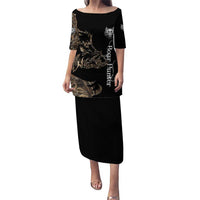 Personalized Boar Hunting Camouflage Puletasi Wild Hog Silhouette and Black Tactical Camo - Wonder Print Shop