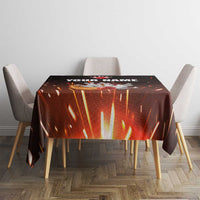 Personalized Bowling Ball and Pins Tablecloth Fiery Motion Trail and Spark Effect Design - Wonder Print Shop