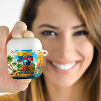 Ecuador AirPods Case with Wildlife and Flag Landscape Design - Wonder Print Shop