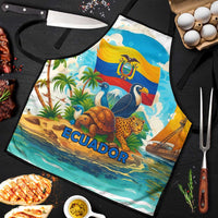 Ecuador Apron with Wildlife and Flag Landscape Design - Wonder Print Shop