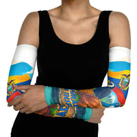 Ecuador Arm Sleeves with Wildlife and Flag Landscape Design - Wonder Print Shop