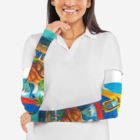 Ecuador Arm Sleeves with Wildlife and Flag Landscape Design - Wonder Print Shop