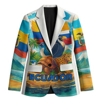 Ecuador Blazer with Wildlife and Flag Landscape Design - Wonder Print Shop