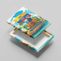 Ecuador Canvas Wall Art with Wildlife and Flag Landscape Design - Wonder Print Shop