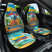 Ecuador Car Seat Cover with Wildlife and Flag Landscape Design - Wonder Print Shop