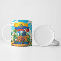 Ecuador Ceramic Mug with Wildlife and Flag Landscape Design - Wonder Print Shop