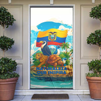 Ecuador Door Cover with Wildlife and Flag Landscape Design - Wonder Print Shop