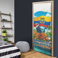 Ecuador Door Cover with Wildlife and Flag Landscape Design - Wonder Print Shop