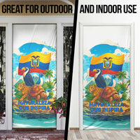 Ecuador Door Cover with Wildlife and Flag Landscape Design - Wonder Print Shop