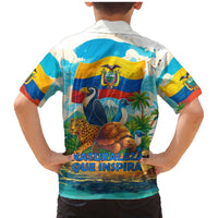 Ecuador Family Matching Mermaid Dress and Hawaiian Shirt with Wildlife and Flag Landscape Design - Wonder Print Shop