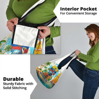 Ecuador Grocery Bag with Wildlife and Flag Landscape Design - Wonder Print Shop