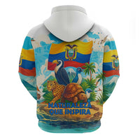 Ecuador Hoodie with Wildlife and Flag Landscape Design - Wonder Print Shop