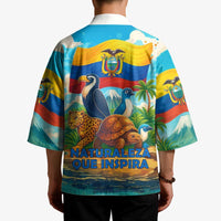 Ecuador Kimono with Wildlife and Flag Landscape Design - Wonder Print Shop