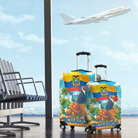 Ecuador Luggage Cover with Wildlife and Flag Landscape Design - Wonder Print Shop