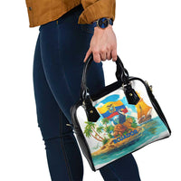 Ecuador Shoulder Handbag with Wildlife and Flag Landscape Design - Wonder Print Shop