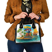 Ecuador Shoulder Handbag with Wildlife and Flag Landscape Design - Wonder Print Shop