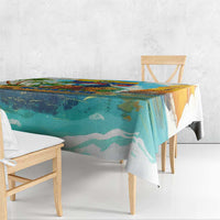 Ecuador Tablecloth with Wildlife and Flag Landscape Design - Wonder Print Shop