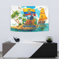 Ecuador Tapestry with Wildlife and Flag Landscape Design - Wonder Print Shop