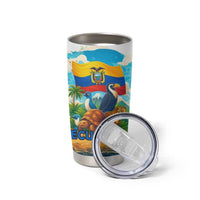 Ecuador Tumbler Cup with Wildlife and Flag Landscape Design - Wonder Print Shop