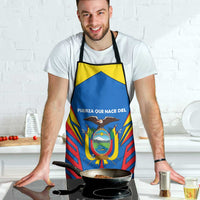 Ecuador Apron with Coat of Arms and Bold Stripe Design - Wonder Print Shop