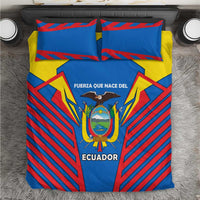 Ecuador Bedding Set with Coat of Arms and Bold Stripe Design - Wonder Print Shop