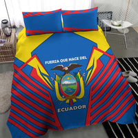 Ecuador Bedding Set with Coat of Arms and Bold Stripe Design - Wonder Print Shop