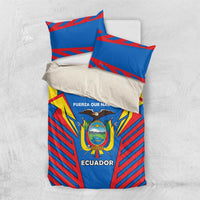 Ecuador Bedding Set with Coat of Arms and Bold Stripe Design - Wonder Print Shop