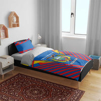 Ecuador Bedding Set with Coat of Arms and Bold Stripe Design - Wonder Print Shop