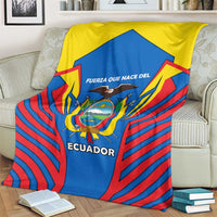 Ecuador Blanket with Coat of Arms and Bold Stripe Design - Wonder Print Shop