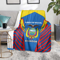 Ecuador Blanket with Coat of Arms and Bold Stripe Design - Wonder Print Shop