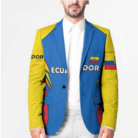 Ecuador Blazer with Coat of Arms and Bold Stripe Design - Wonder Print Shop