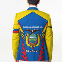 Ecuador Blazer with Coat of Arms and Bold Stripe Design - Wonder Print Shop