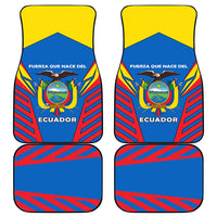 Ecuador Car Mats with Coat of Arms and Bold Stripe Design - Wonder Print Shop