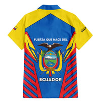 Ecuador Family Matching Mermaid Dress and Hawaiian Shirt with Coat of Arms and Bold Stripe Design - Wonder Print Shop